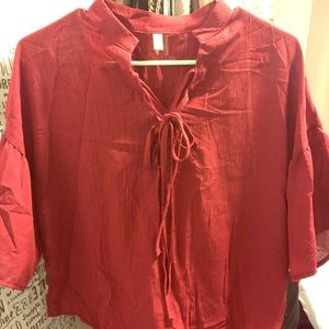 Red blouse